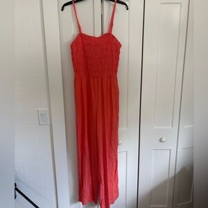 Universal Thread Coral Wide-leg Jumpsuit